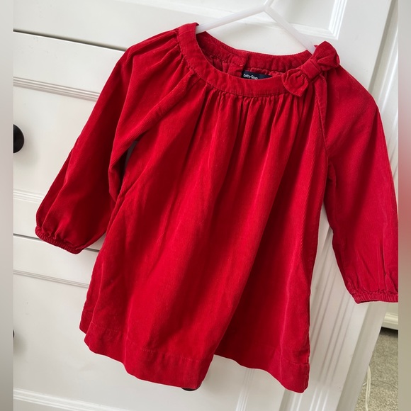 Adorable Baby Gap Corduroy dress with bow and matching diaper cover 🎈 - Picture 5 of 9